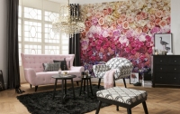 FOTOTAPET FLORAL LUXURY INTENSE PINK - FOTOTAPET FLORAL LUXURY INTENSE PINK