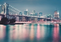 FOTOTAPET URBAN - PODUL BROOKLYN NEON - FOTOTAPET URBAN - PODUL BROOKLYN NEON