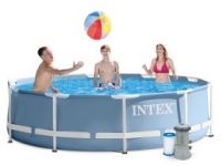 PISCINA INTEX PRISM FRAME CU CADRU METALIC 366X76CM. SISTEM DE FILTRARE INCLUS - PISCINA INTEX PRISM FRAME CU CADRU METALIC 366X76CM. SISTEM DE FILTRARE INCLUS