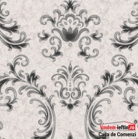 TAPET DE VINIL MELISSA ALB-NEGRU 5073 - TAPET DE VINIL MELISSA ALB-NEGRU 5073