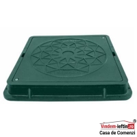 CAPAC CANAL PATRAT INT 600X600MM VERDE - CAPAC CANAL PATRAT INT 600X600MM VERDE