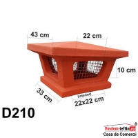 PALARIE COS DE FUM D210 CLASIC 33X33CM - PALARIE COS DE FUM D210 CLASIC 33X33CM