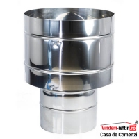 PALARIE ANTIVANT COS DE FUM INOX Ø 100 - PALARIE ANTIVANT COS DE FUM INOX Ø 100