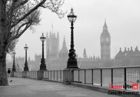 FOTOTAPET LONDON FOG 142 366×254 CM - FOTOTAPET LONDON FOG 142 366×254 CM