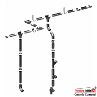 SISTEM PLUVIAL COMPLET KROP 125/90 BLANCHO TRAPEZ - SISTEM PLUVIAL COMPLET KROP 125/90 BLANCHO TRAPEZ