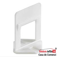 CLIPS SISTEM ALINIERE PLANA PLACI CERAMICE, ROST 1 MM, GROSIME PLACA 6-12 MM (100BUC) - CLIPS SISTEM ALINIERE PLANA PLACI CERAMICE, ROST 1 MM, GROSIME PLACA 6-12 MM (100BUC)