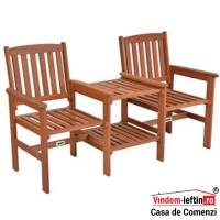 SET GRADINA MASUTA + 2 SCAUNE TEEBENCH L160 X W63 X H89 CM - SET GRADINA MASUTA + 2 SCAUNE TEEBENCH L160 X W63 X H89 CM