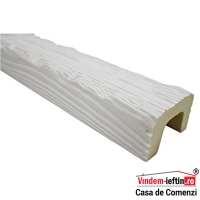 GRINDA DECORATIVA POLIURETAN ALB RUSTIC 6X9CM 2M - GRINDA DECORATIVA POLIURETAN ALB RUSTIC 6X9CM 2M