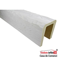 GRINDA DECORATIVA POLIURETAN ALB RUSTIC 19X13CM 2M - GRINDA DECORATIVA POLIURETAN ALB RUSTIC 19X13CM 2M