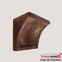 CONSOLA DECORATIVA POLIURETAN MARO INCHIS RUSTIC 19X13CM - CONSOLA DECORATIVA POLIURETAN MARO INCHIS RUSTIC 19X13CM