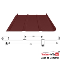 PANOU PENTRU ACOPERIșURI 0.5 MM MAT RETROPLUS BLACHOTRAPEZ - PANOU PENTRU ACOPERIșURI 0.5 MM MAT RETROPLUS BLACHOTRAPEZ