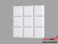 PANOU DECORATIV 3D DIN POLIURETAN MODEL RUBI 600X600MM - PANOU DECORATIV 3D DIN POLIURETAN MODEL RUBI 600X600MM