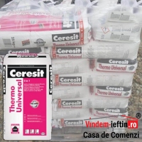 ADEZIV CERESIT THERMO UNIVERSAL 25KG PALET 48SACI - ADEZIV CERESIT THERMO UNIVERSAL 25KG PALET 48SACI