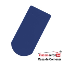 TIGLA CERAMICA TONDACH SOLZI CU TAIETURA SEMICIRCULARA ALBASTRU DESCHIS LUCIOS 19X40CM - TIGLA CERAMICA TONDACH SOLZI CU TAIETURA SEMICIRCULARA ALBASTRU DESCHIS LUCIOS 19X40CM