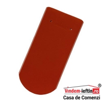TIGLA CERAMICA TONDACH SOLZI CU TAIETURA SEMICIRCULARA ROSU SATINAT 19X40CM - TIGLA CERAMICA TONDACH SOLZI CU TAIETURA SEMICIRCULARA ROSU SATINAT 19X40CM