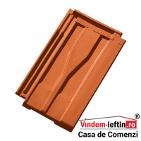 TIGLA CERAMICA DE AERISIRE TONDACH CONSTANT ECO NATUR 25.5X40CM - TIGLA CERAMICA DE AERISIRE TONDACH CONSTANT ECO NATUR 25.5X40CM