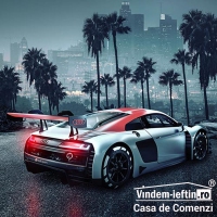 FOTOTAPET 3D AUDI R8 L.A 368 CM X 254 CM - FOTOTAPET 3D AUDI R8 L.A 368 CM X 254 CM