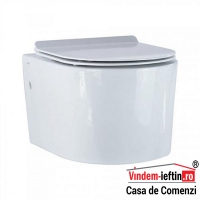 VAS WC NOVELA SUSPENDAT CU CAPAC SOFT CLOSE 525X370X335 - VAS WC NOVELA SUSPENDAT CU CAPAC SOFT CLOSE 525X370X335