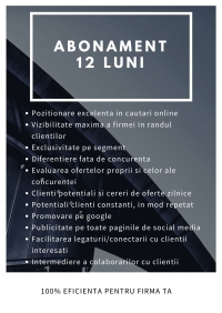 ABONAMENT 12 LUNI FIRME DE CONSTRUCTII PLATFORMA WWW.BCTR.RO - ABONAMENT 12 LUNI FIRME DE CONSTRUCTII PLATFORMA WWW.BCTR.RO