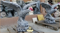 SET STATUETE VULTURI, ACVILE SOIMI, GRI PATINAT, MODEL S35. - SET STATUETE VULTURI, ACVILE SOIMI, GRI PATINAT, MODEL S35.