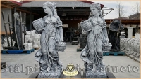 STATUETă FATA CU COSULETE, GRI PATINAT, MODEL S23. - STATUETă FATA CU COSULETE, GRI PATINAT, MODEL S23.