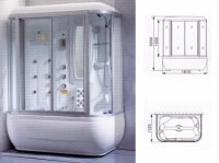 CABINA DUS CU HIDROMASAJ A0735 - CABINA DUS CU HIDROMASAJ A0735