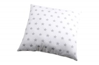 PERNA DECORATIVA ASTRE ALBA CU STELUTE GRI - PERNA DECORATIVA ASTRE ALBA CU STELUTE GRI