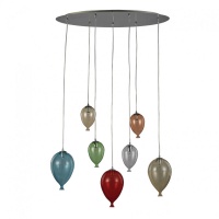 LAMPA SUSPENDATA BALOANE - CLOWN SP7 MULTICOLOR - LAMPA SUSPENDATA BALOANE - CLOWN SP7 MULTICOLOR