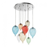 LAMPA SUSPENDATA BALOANE - CLOWN SP8 MULTICOLOR - LAMPA SUSPENDATA BALOANE - CLOWN SP8 MULTICOLOR