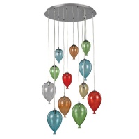 LAMPA SUSPENDATA BALOANE - CLOWN S12 MULTICOLOR - LAMPA SUSPENDATA BALOANE - CLOWN S12 MULTICOLOR