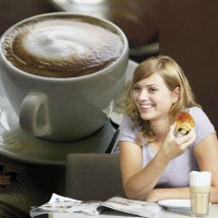 FOTOTAPET PENTRU USA - CAFé tapet pentru usi 92111