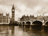 FOTOTAPET LONDRA - ORAS SEPIA - FOTOTAPET LONDRA - ORAS SEPIA