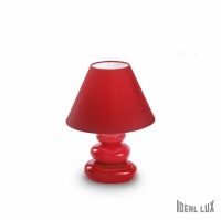 VEIOZA CU ABAJUR TEXTIL - K2 TL1 ROSU - VEIOZA CU ABAJUR TEXTIL - K2 TL1 ROSU