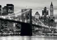 FOTOTAPET ALB NEGRU - PODUL BROOKLYN - FOTOTAPET ALB NEGRU - PODUL BROOKLYN