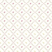 TAPET SHABBY CHIC ALICE BLEU PUDRAT - GHRILANDE stil rustic 92017