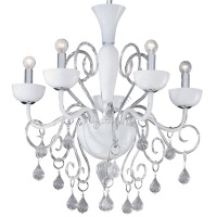 CANDELABRU ALB LILLY SP5 - IDEAL LUX - CANDELABRU ALB LILLY SP5 - IDEAL LUX