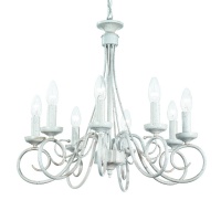 CANDELABRU VINTAGE ALB BRANDY SP8 - IDEAL LUX - CANDELABRU VINTAGE ALB BRANDY SP8 - IDEAL LUX