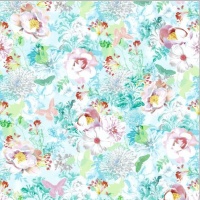 AUTOCOLANT CU FLORI SI FLUTURI SHABBY CHIC 1,5 M - AUTOCOLANT CU FLORI SI FLUTURI SHABBY CHIC 1,5 M