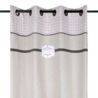 DRAPERIE GRI CU BORDURA MAISON CHIC - DRAPERIE GRI CU BORDURA MAISON CHIC