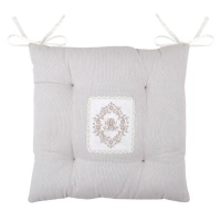 PERNA PENTRU SCAUN GRI CU BRODERIE CHARMILLE - PERNA PENTRU SCAUN GRI CU BRODERIE CHARMILLE