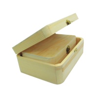 SET DOUA CUTII DIN LEMN CU COLTURI ROTUNJITE - SET DOUA CUTII DIN LEMN CU COLTURI ROTUNJITE