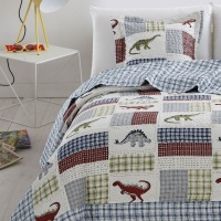 CUVERTURA COPII CU DINOZAURI 180 X 270 CM - CUVERTURA COPII CU DINOZAURI 180 X 270 CM