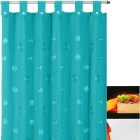 PERDEA BAIE TURCOAZ DIN MATERIAL TEXTIL CAMELIA - PERDEA BAIE TURCOAZ DIN MATERIAL TEXTIL CAMELIA