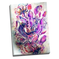 TABLOU FLORI EXOTICE - DANS VIOLET 50X70 CM - TABLOU FLORI EXOTICE - DANS VIOLET 50X70 CM