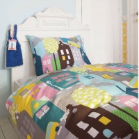 LENJERIE PAT 1 PERSOANA CU CASE COLORATE - LENJERIE PAT 1 PERSOANA CU CASE COLORATE
