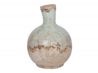 VAS DECORATIV TERACOTA ALBASTRU CA CERUL - VAS DECORATIV TERACOTA ALBASTRU CA CERUL