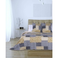 CUVERTURA PATCHWORK BOHO - AMELIE - CUVERTURA PATCHWORK BOHO - AMELIE