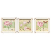 SET TREI TABLOURI DECORATIVE SHABBY CHIC - SET TREI TABLOURI DECORATIVE SHABBY CHIC