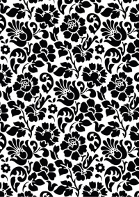 AUTOCOLANT DECORATIV BAROC NEGRU 67 CM tapet pentru usi 92684