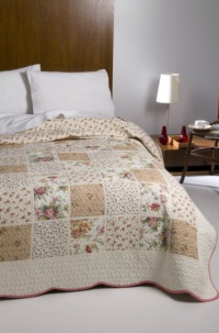 CUVERTURA PATCHWORK CREM - NADIA - CUVERTURA PATCHWORK CREM - NADIA